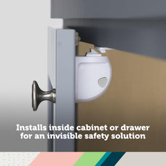 Safety 1st magnetic-key storage kept high to stay out of reach for toddlers