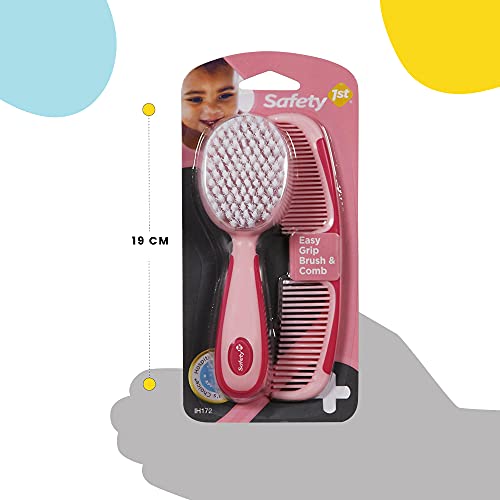 Safety 1st Easy Grip Comb dual-density teeth eases detangling through wet or dry hair