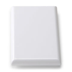 Safety 1st OutSmart Outlet Shield over-outlet blends with wall color for a seamless look.