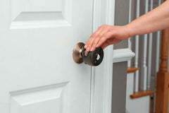 Safety 1st Parent Grip door knob cover installed on a door knob for child safety
