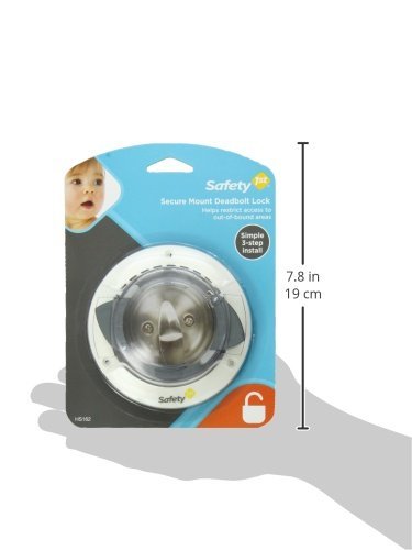 Safety 1st Secure Mount Deadbolt Lock removal without marking the door