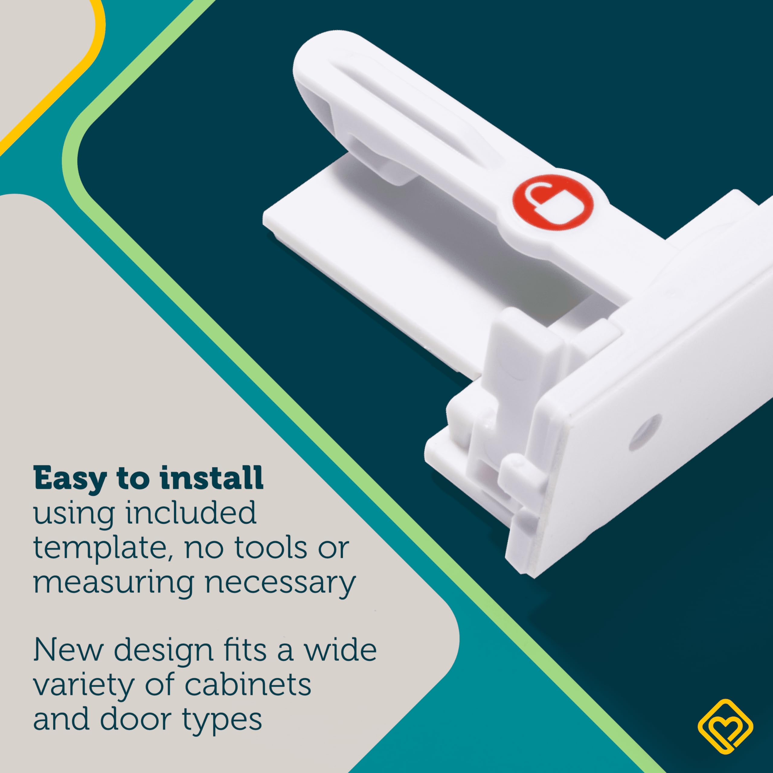 Safety 1st 12-pack cabinet locks offer versatile, renter-friendly babyproofing.