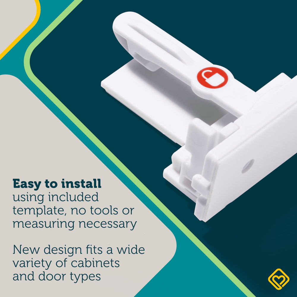 Safety 1st 12-pack cabinet locks offer versatile, renter-friendly babyproofing.
