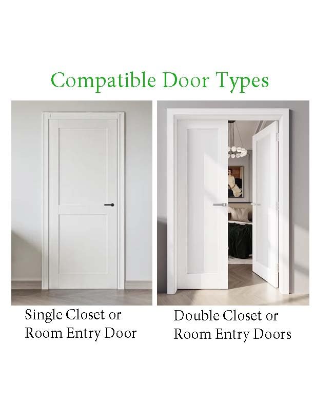 Lever-handle and unusual door shapes work with Safety Innovations top lock.