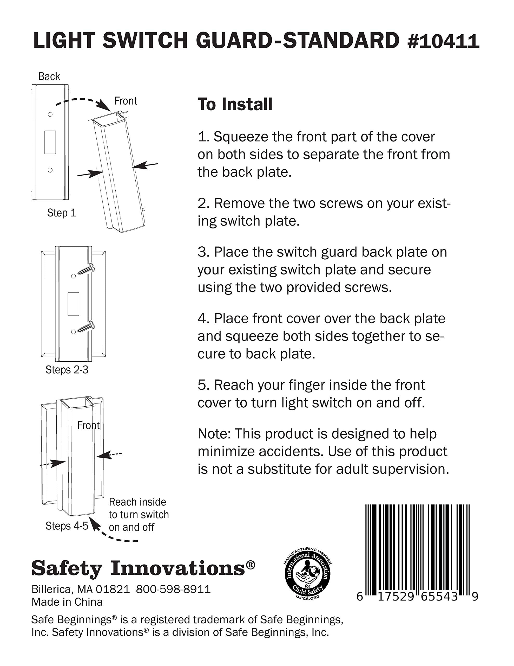 Safety Innovations guard mounted with existing screw holes offers easy, tool-free installation