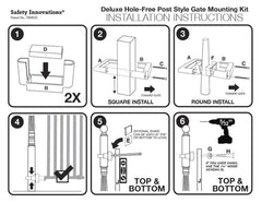 Safety Innovations round adapters for varied post shapes