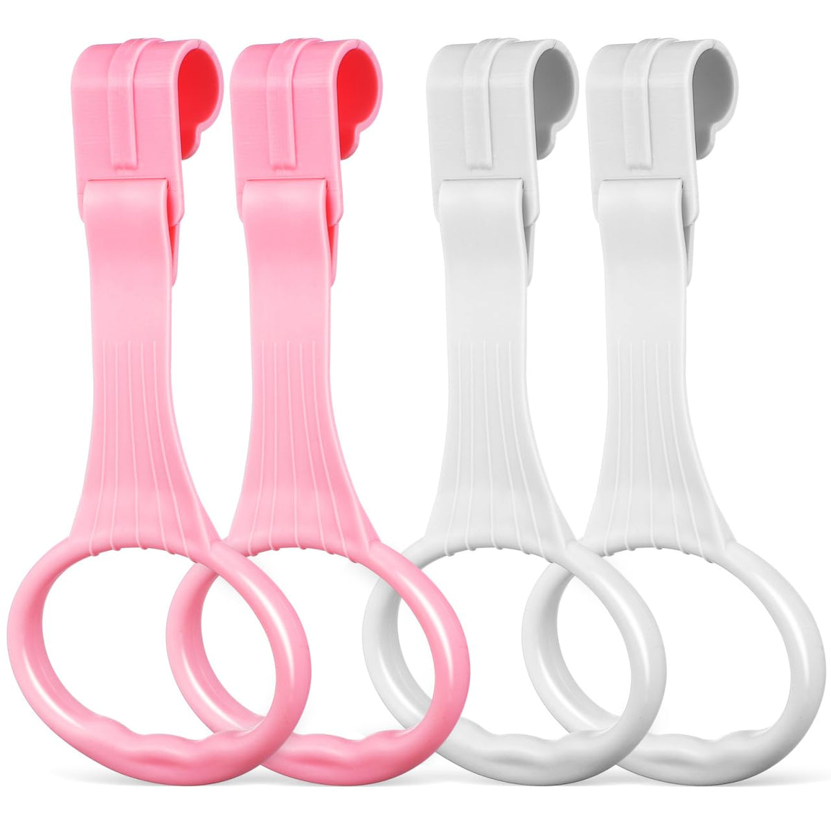 SAFIGLE baby pull-up rings on crib offer secure grip for early standing practice.