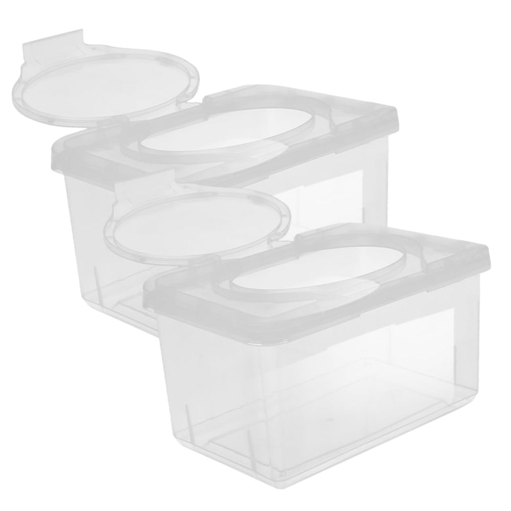 SAFIGLE baby wipes container with lid closed preserves moisture for fresh wipes