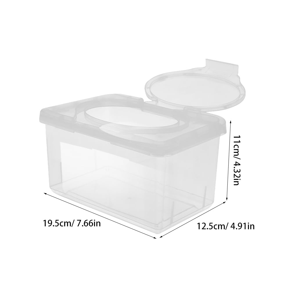 SAFIGLE baby wipes container lid open for quick one-handed access