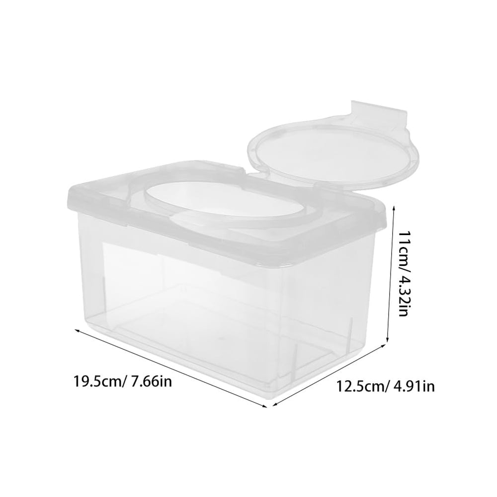 SAFIGLE baby wipes container lid open for quick one-handed access