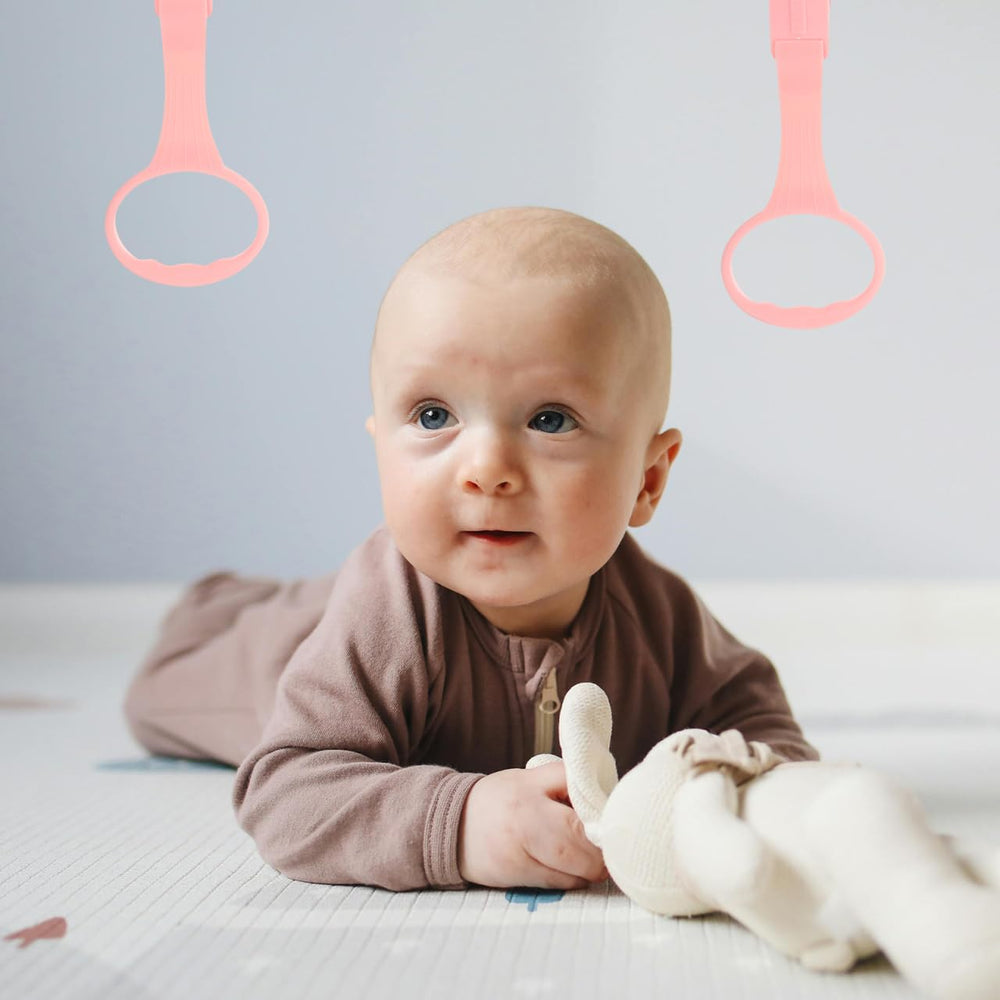 SAFIGLE pink baby rings add friendly color to nursery routines