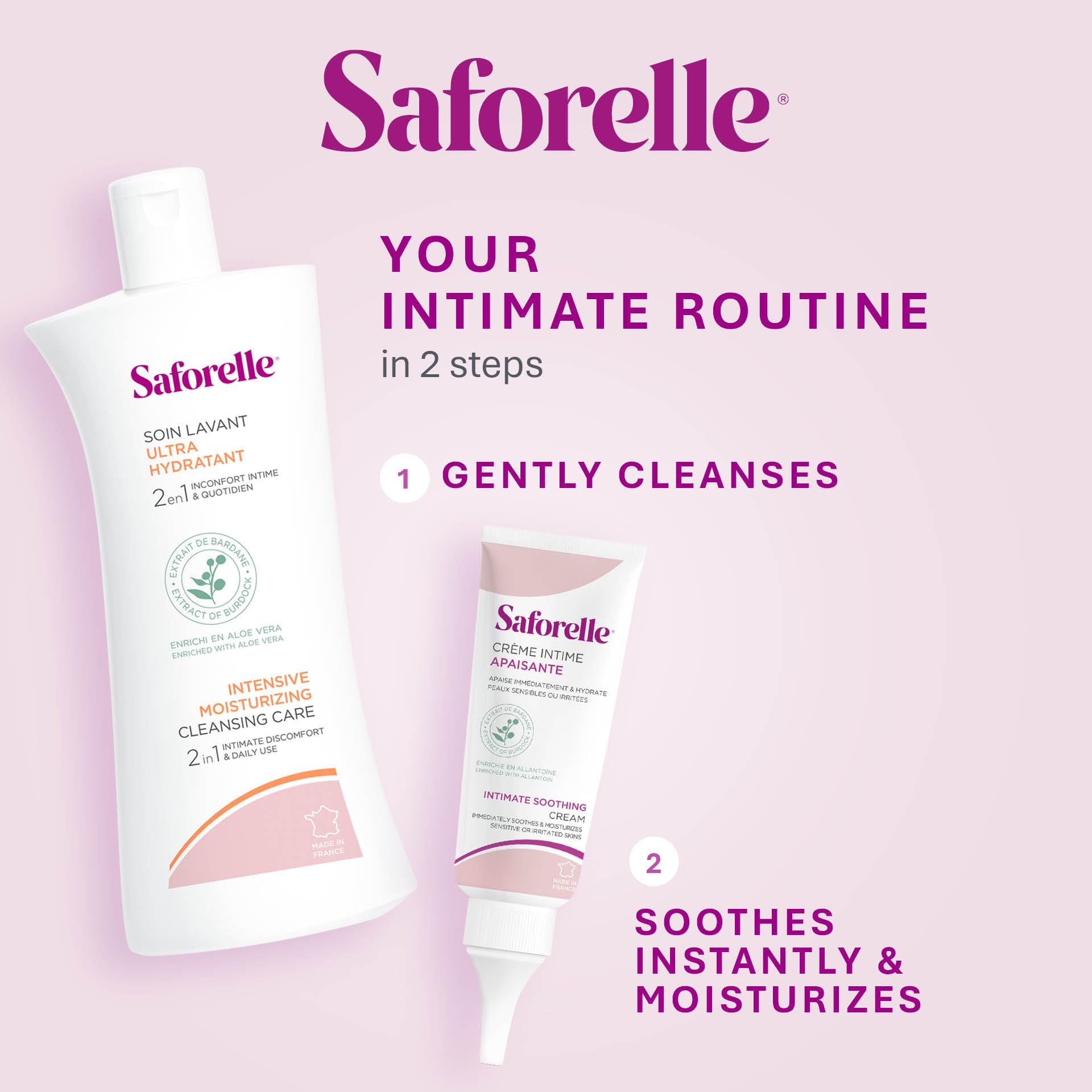 Saforelle cream texture closeup showing rich, spreadable consistency
