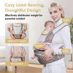 Safotad breathable mesh fabric keeps baby cool during outings.