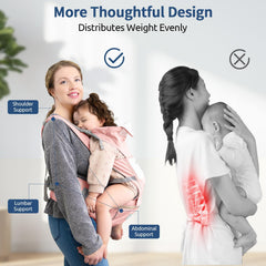 Safotad breathable mesh fabric stays cool for parent and baby