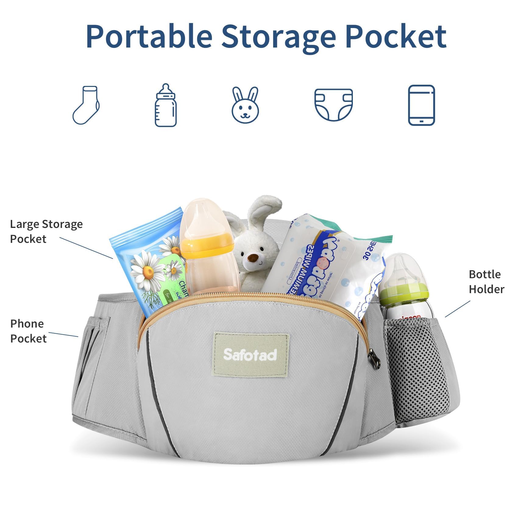 Safotad carrier suitable for dads and moms for versatile use.
