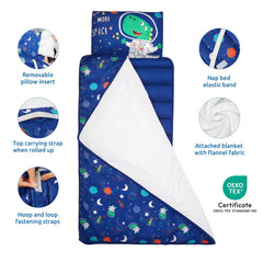 Safotad nap mat with blanket included for cozy rest.