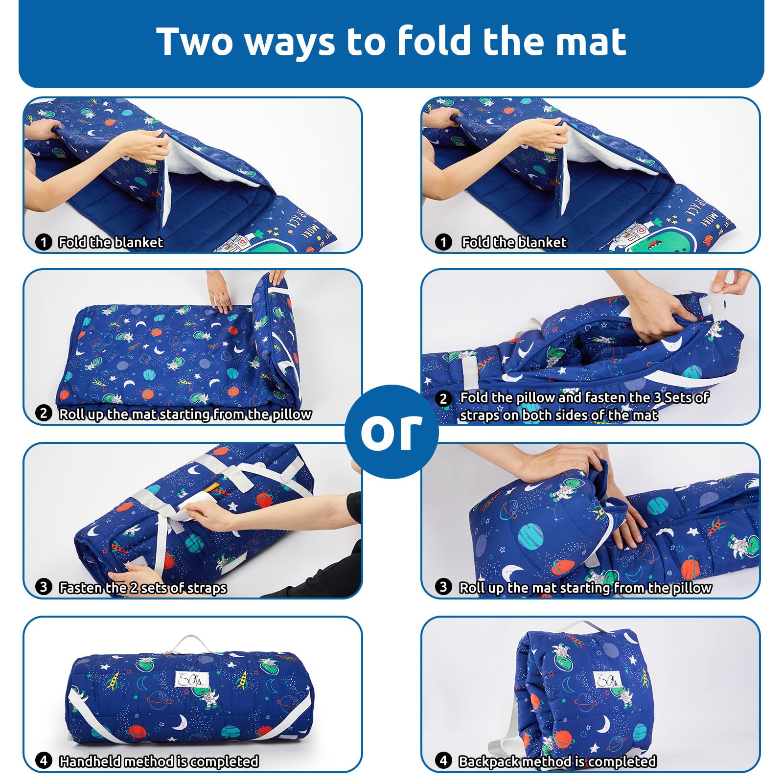 Safotad nap mat colors stay bright after washing.