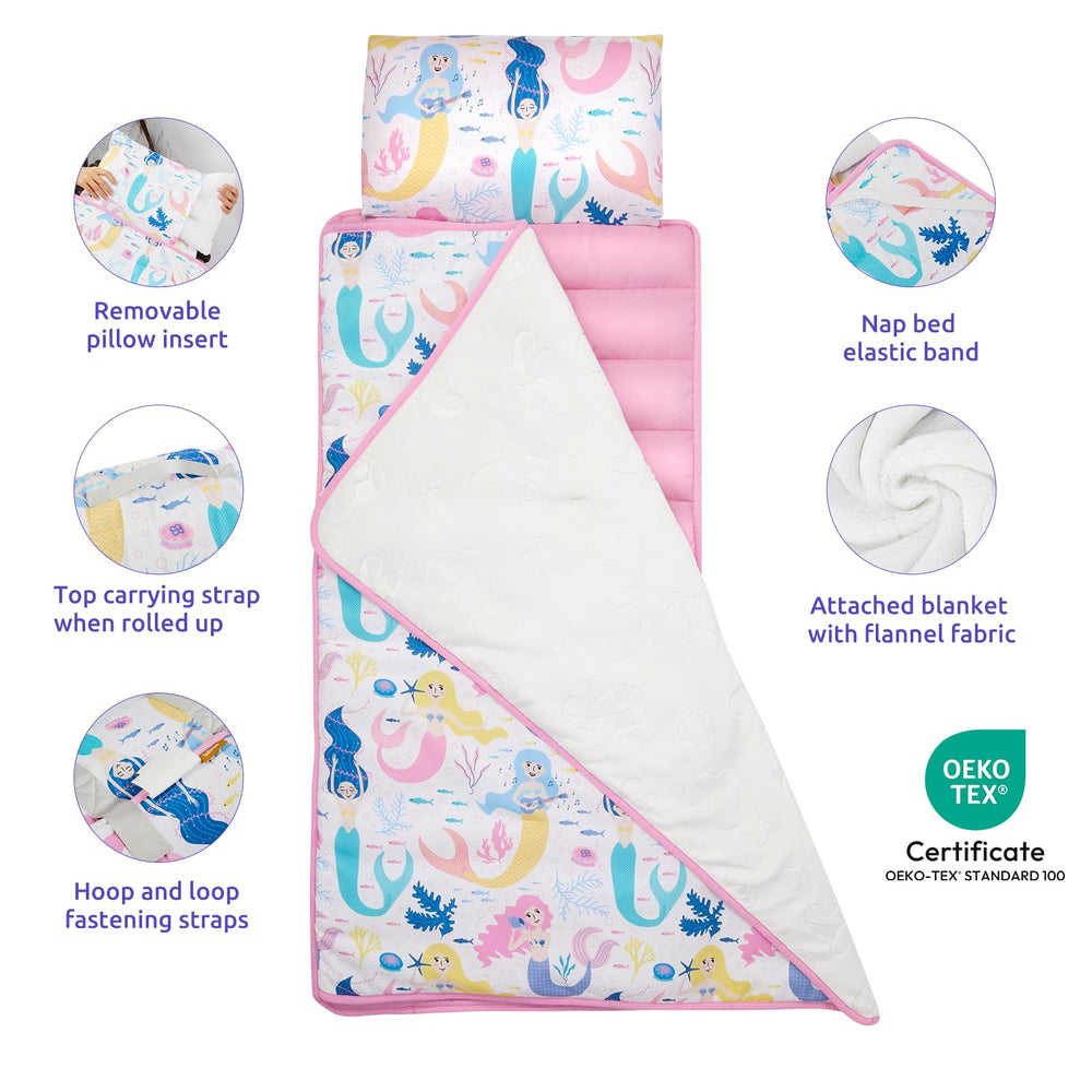 Safotad nap mat blanket detail highlighting warmth and comfort