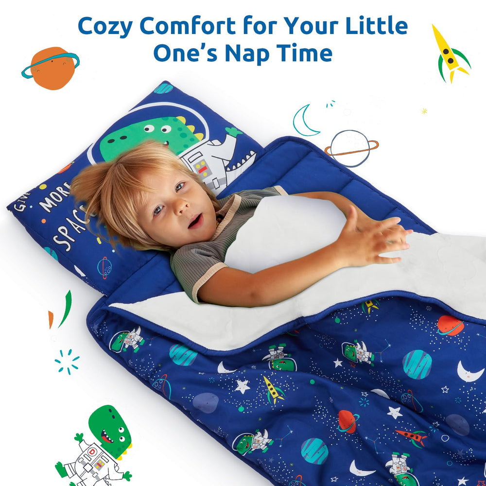Safotad toddler nap mat pillow removable feature for flexible use.