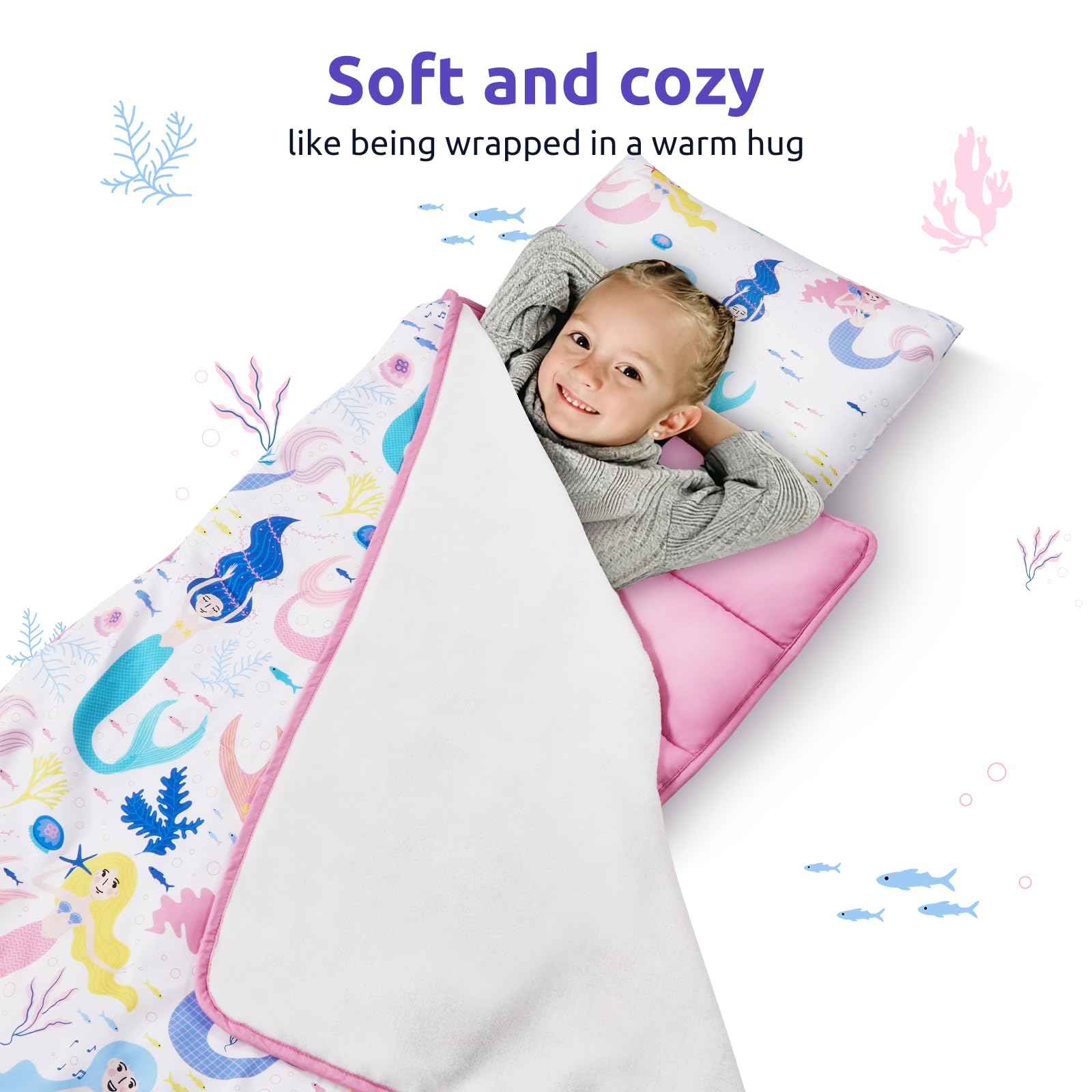 Safotad nap mat size specifications 54 x 33 inches for ages 3+
