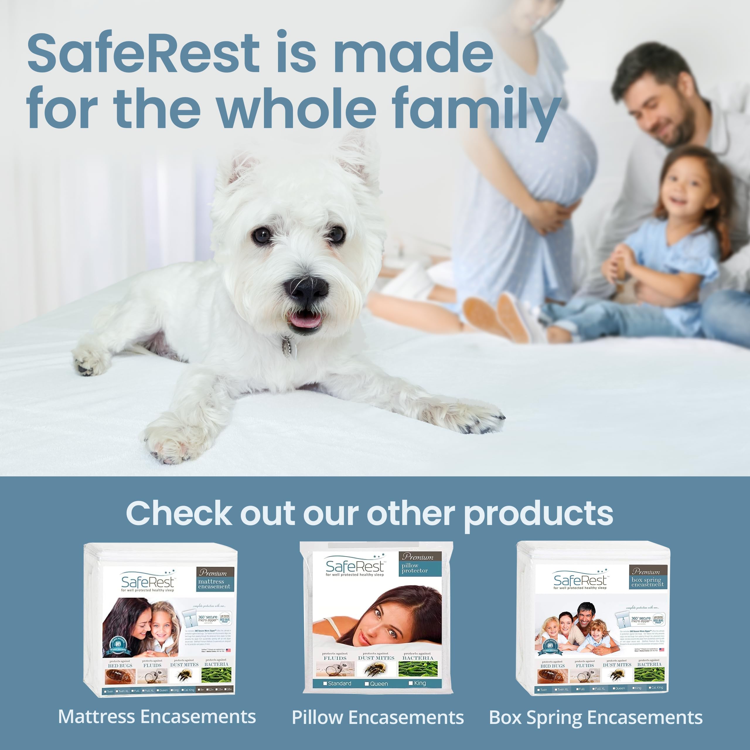 SafeRest waterproof crib mattress cover protects against spills and accidents.