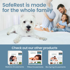 SafeRest waterproof crib mattress cover protects against spills and accidents.