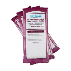 Sage CHG cloths 3-pack for quick hygienic cleaning in clinics or home