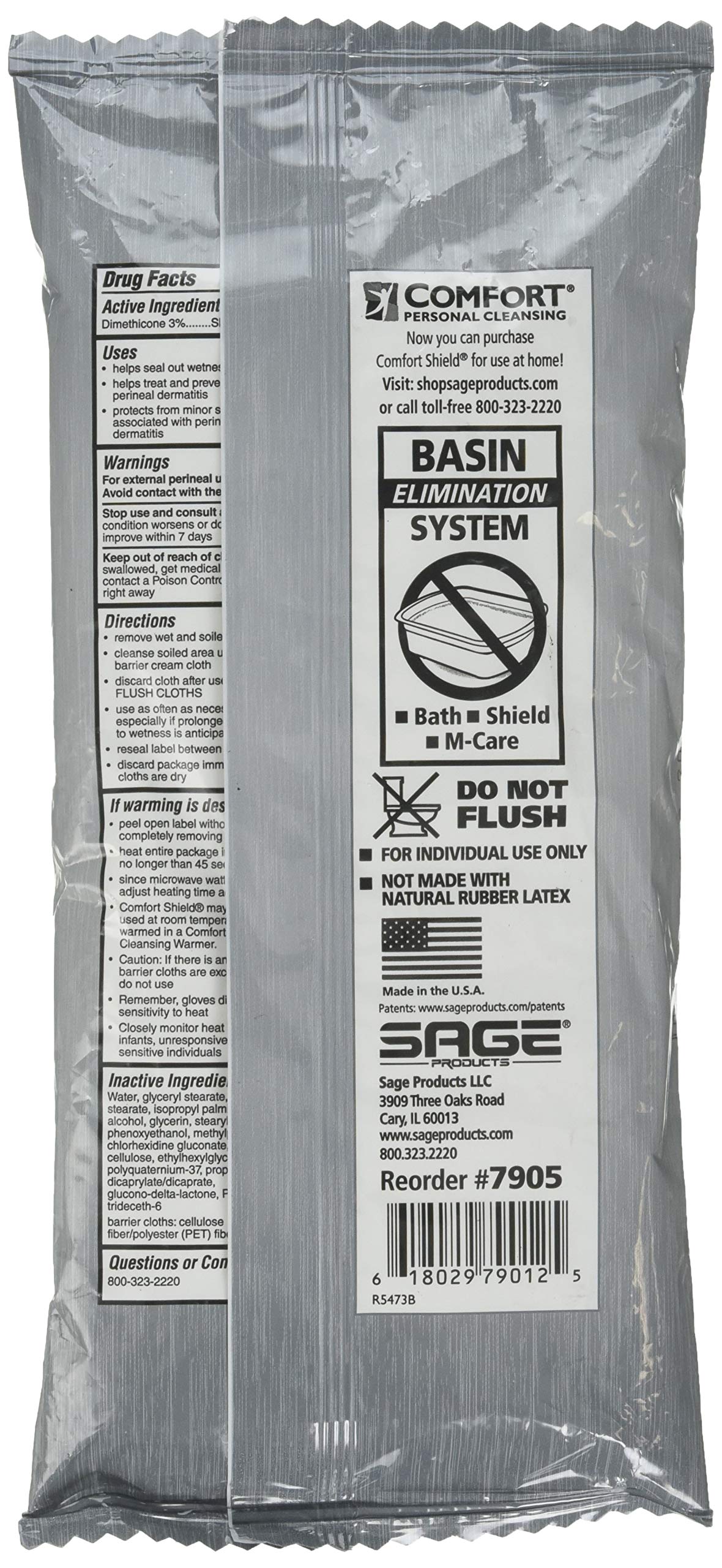 Sage Comfort Shield ultra-soft cloths close-up for gentle cleansing.