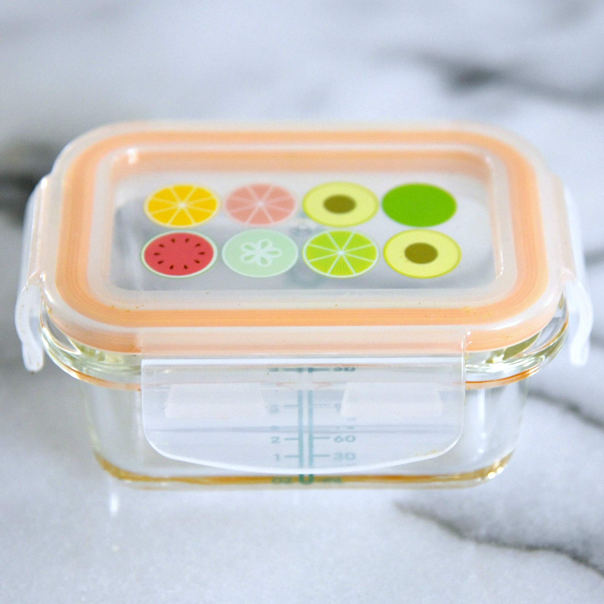 Sage Spoonfuls dishwasher-safe glass storage for easy cleanup