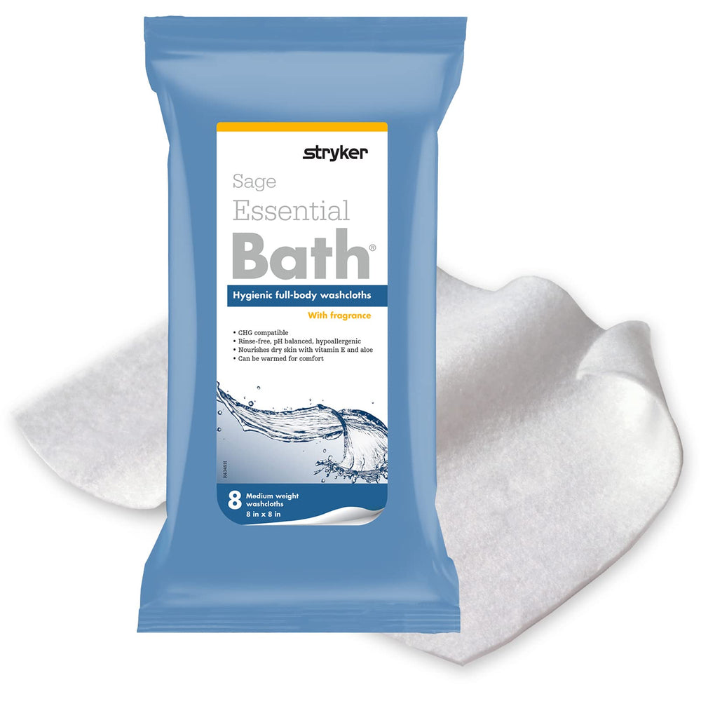Sage Stryker washcloth close-up showing ultra-soft fiber for gentle cleansing