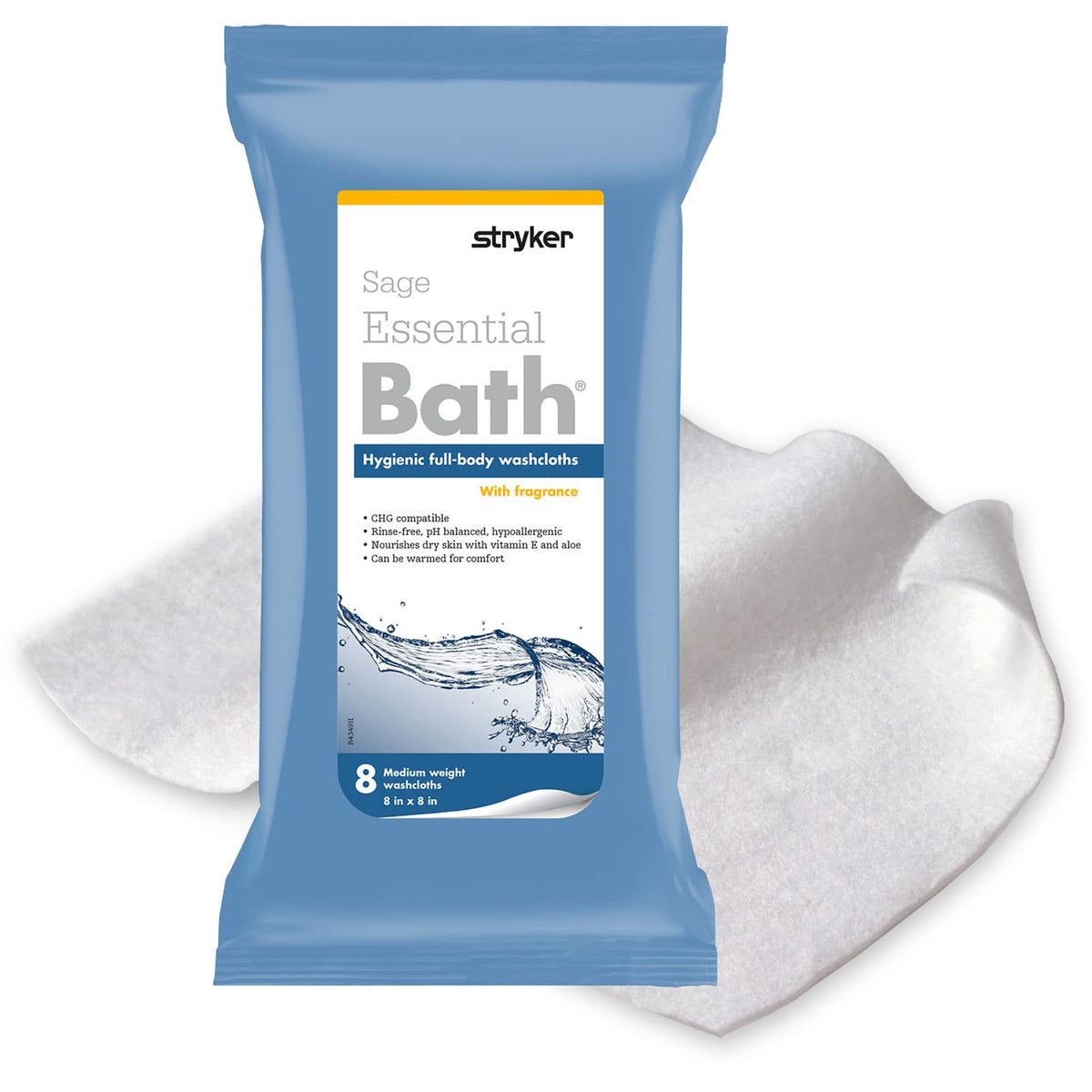 Sage Stryker washcloth close-up showing ultra-soft fiber for gentle cleansing