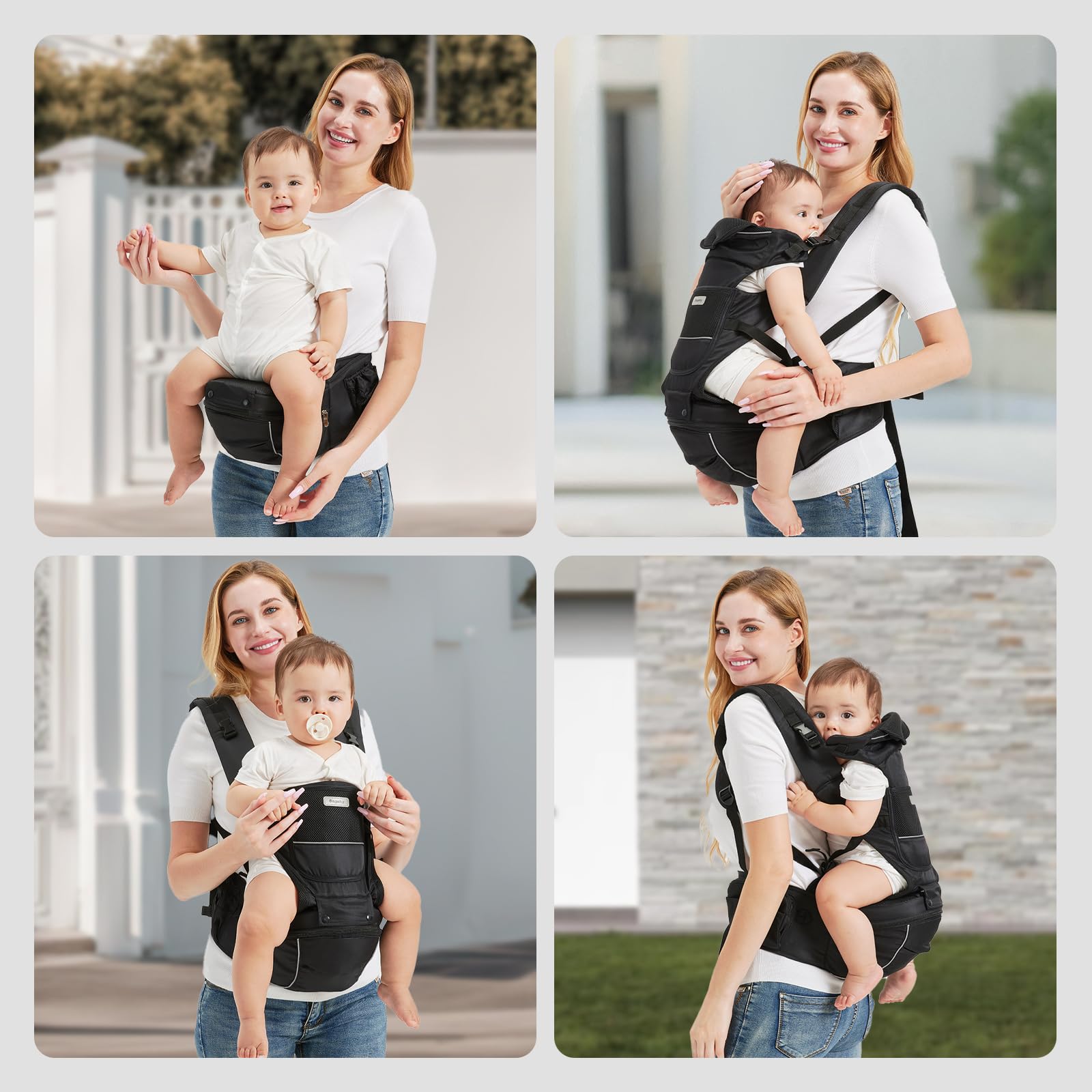 Sageky 6-position carrier demonstrates versatile carrying options