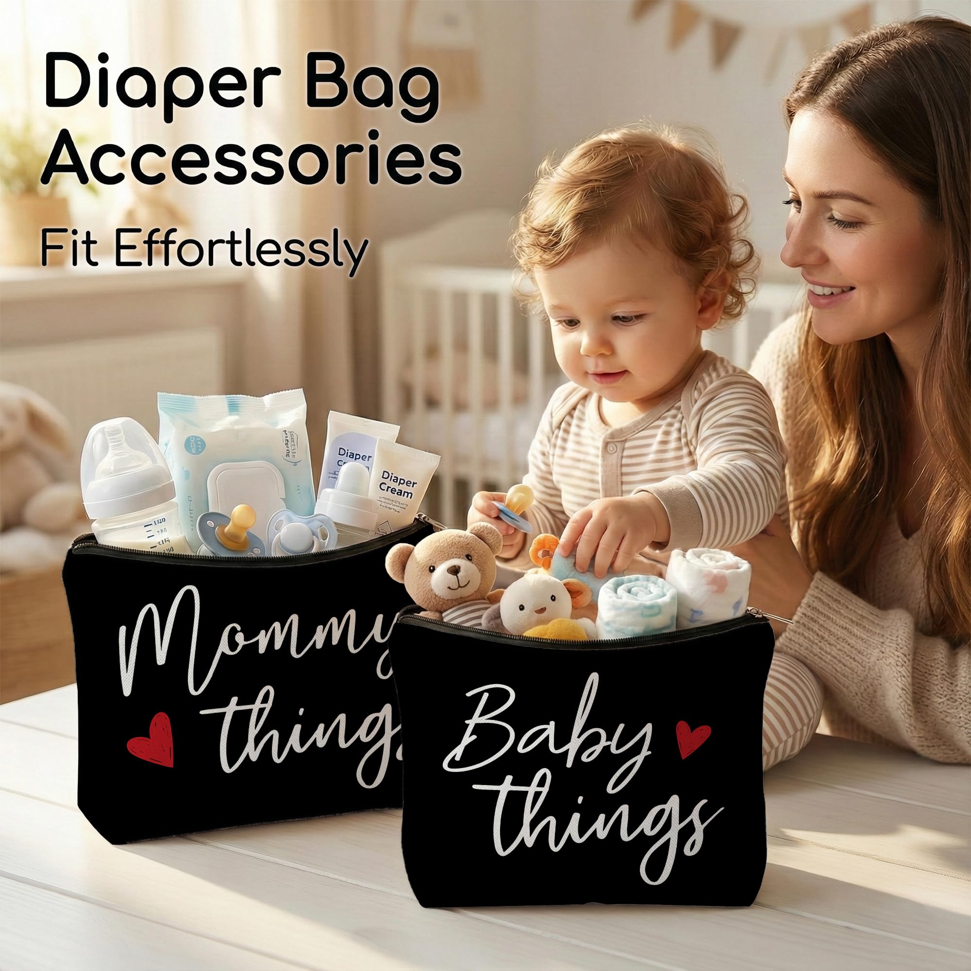 Sahjzk Diaper Bag Accessories pouches fit into bags and strollers