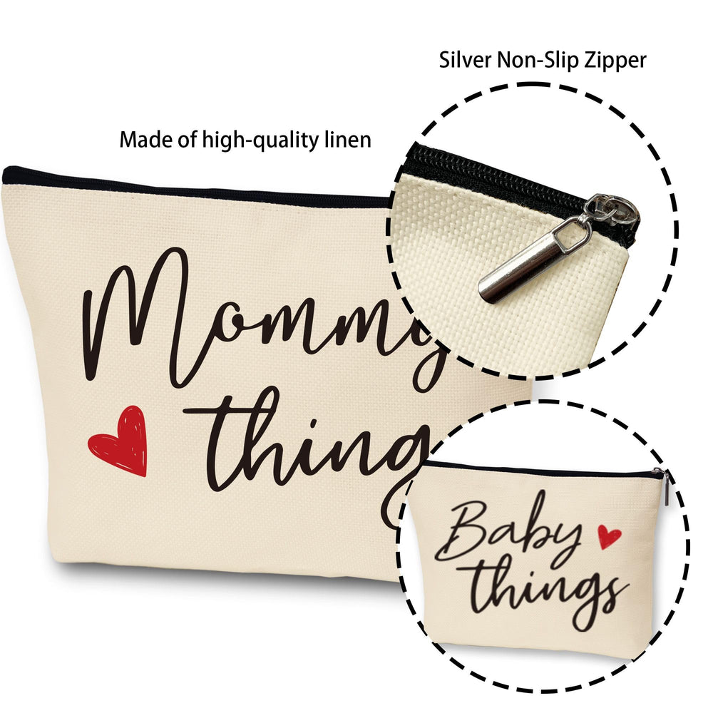 Sahjzk diaper bag organizer pouches fitting neatly in a tote or stroller