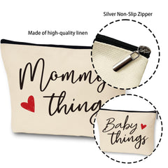 Sahjzk diaper bag organizer pouches fitting neatly in a tote or stroller