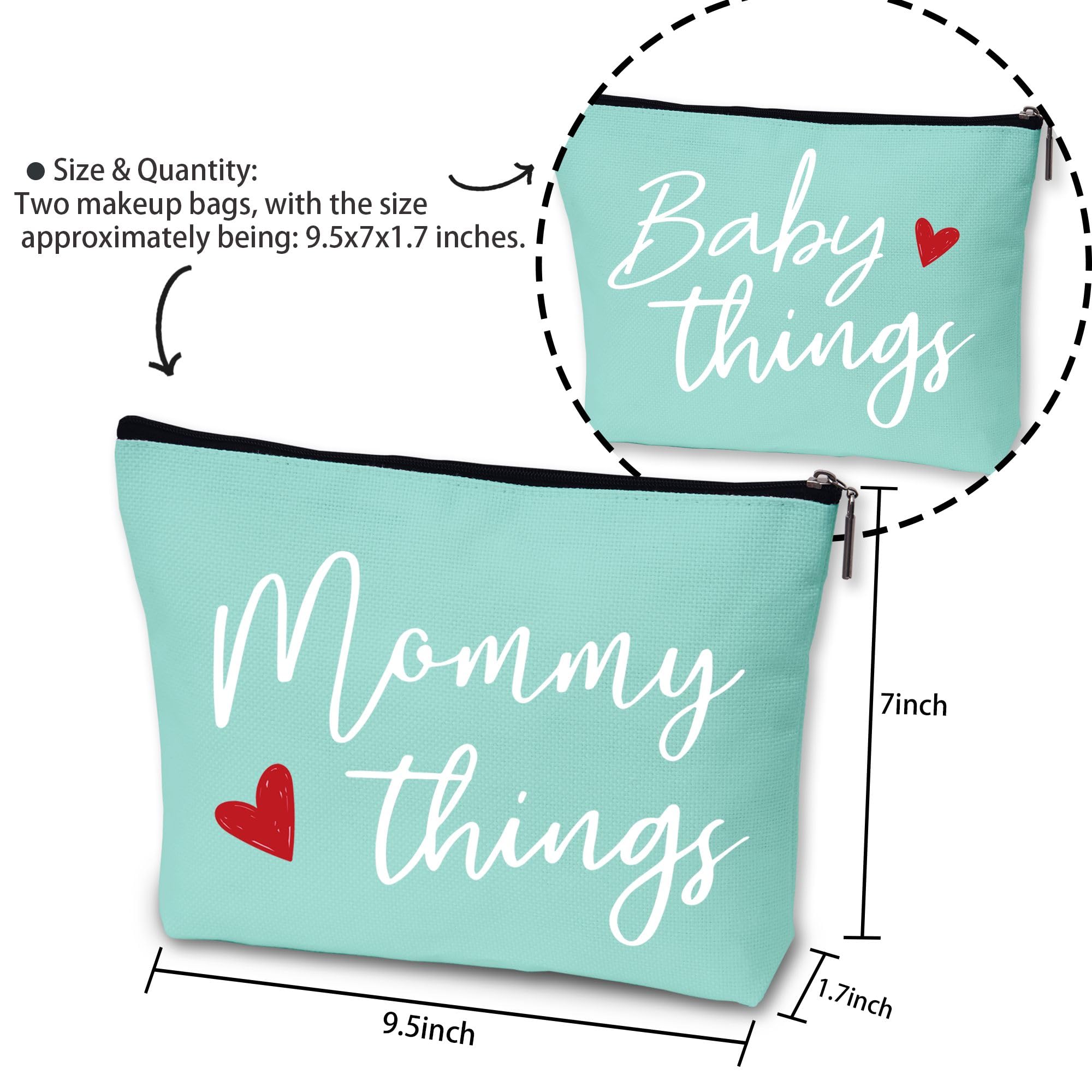 Sahjzk mommy things pouch inside a diaper bag for quick access.