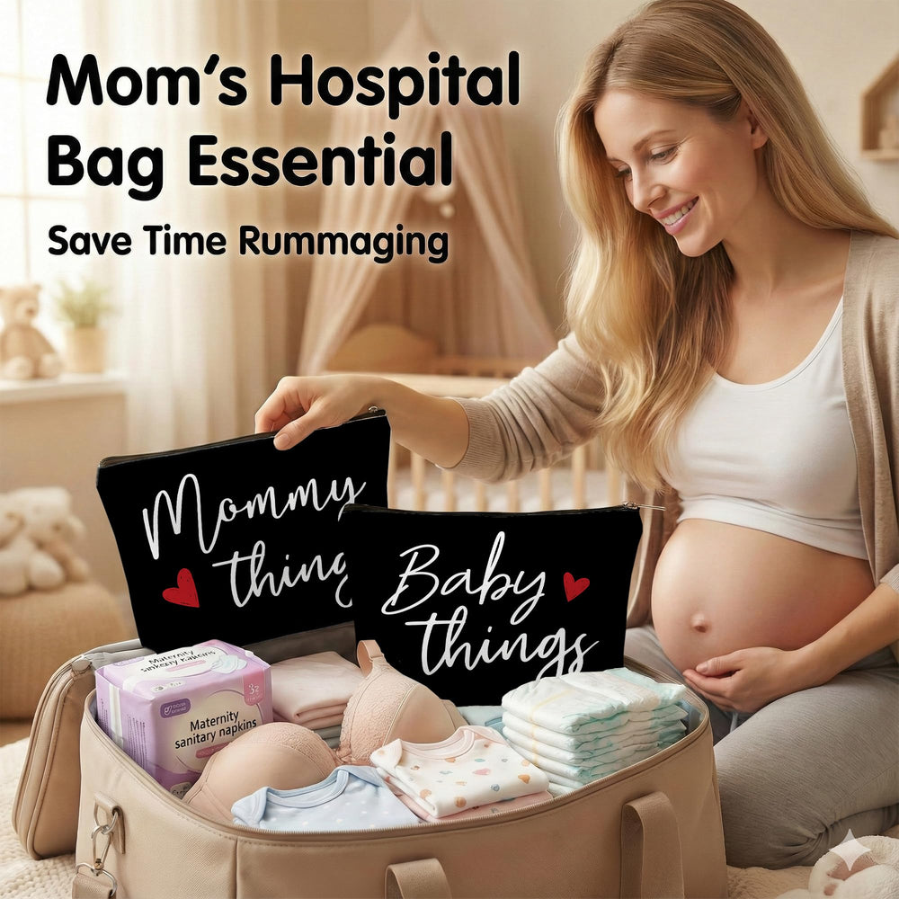 Sahjzk Travel Organizer pouches simplify diaper bag packing