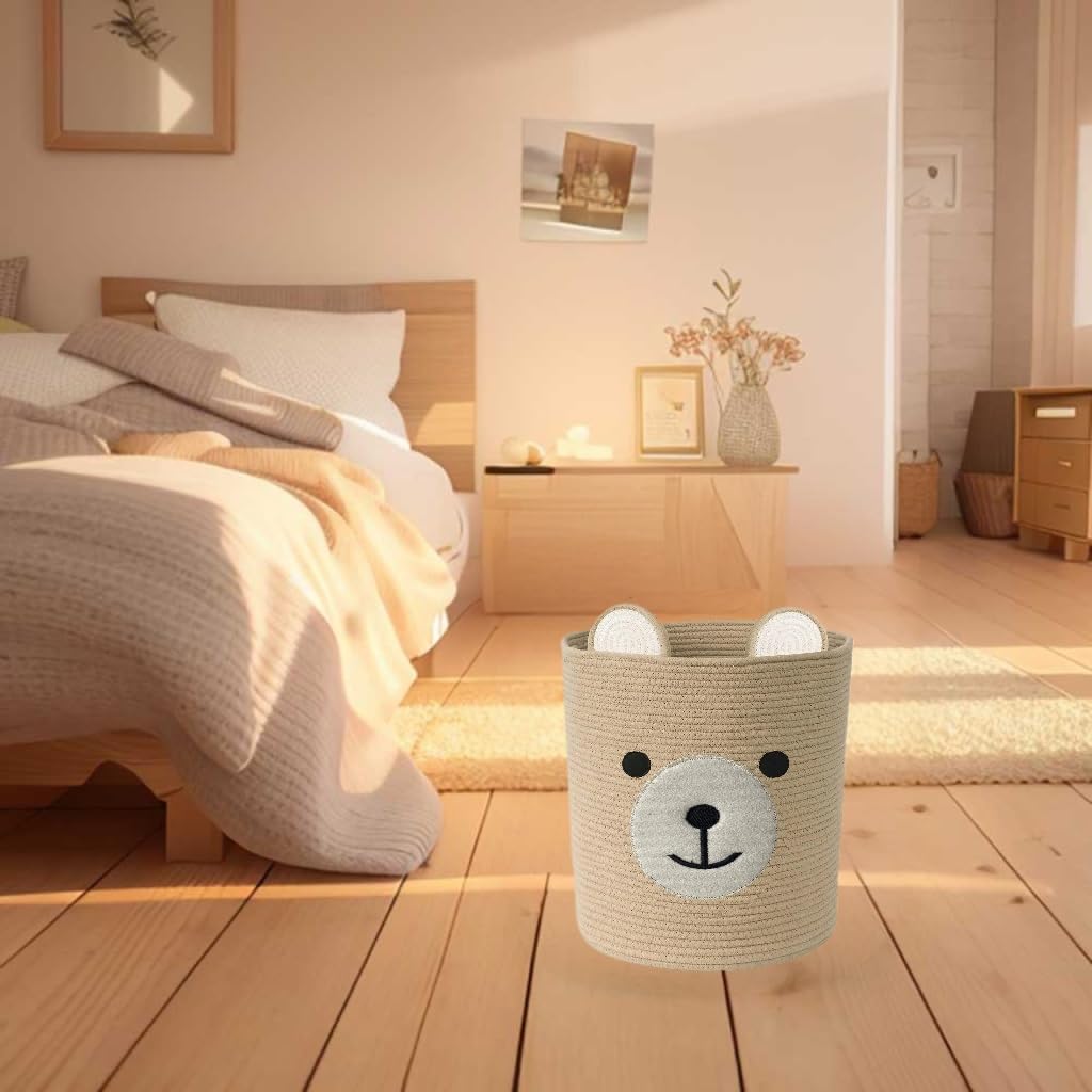 Saiiwnn Bear Basket features kid-friendly design for easy toy retrieval.
