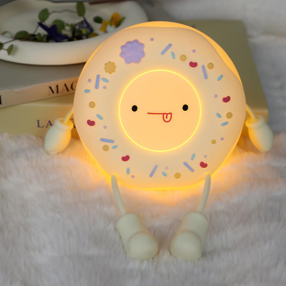 SAILINGFLO Donut Lamp front view shows the donut shape for kids' room ambiance