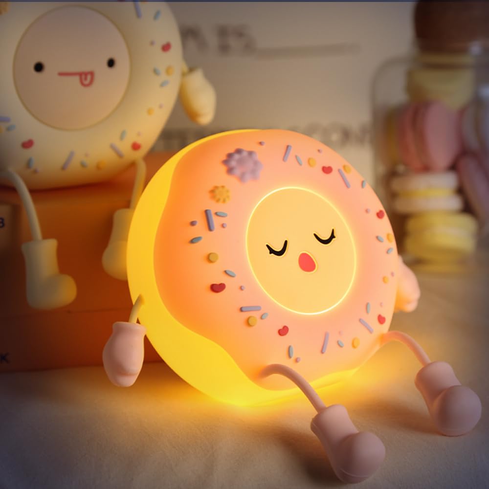 SAILINGFLO Donut Lamp in a kid room decor adds cute ambiance.