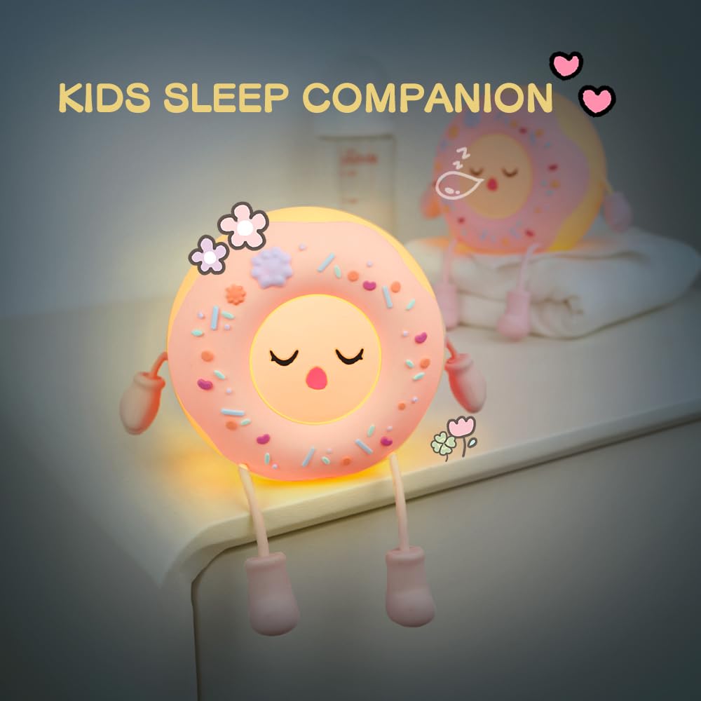 SAILINGFLO Donut Lamp night light on offers soothing evening light.