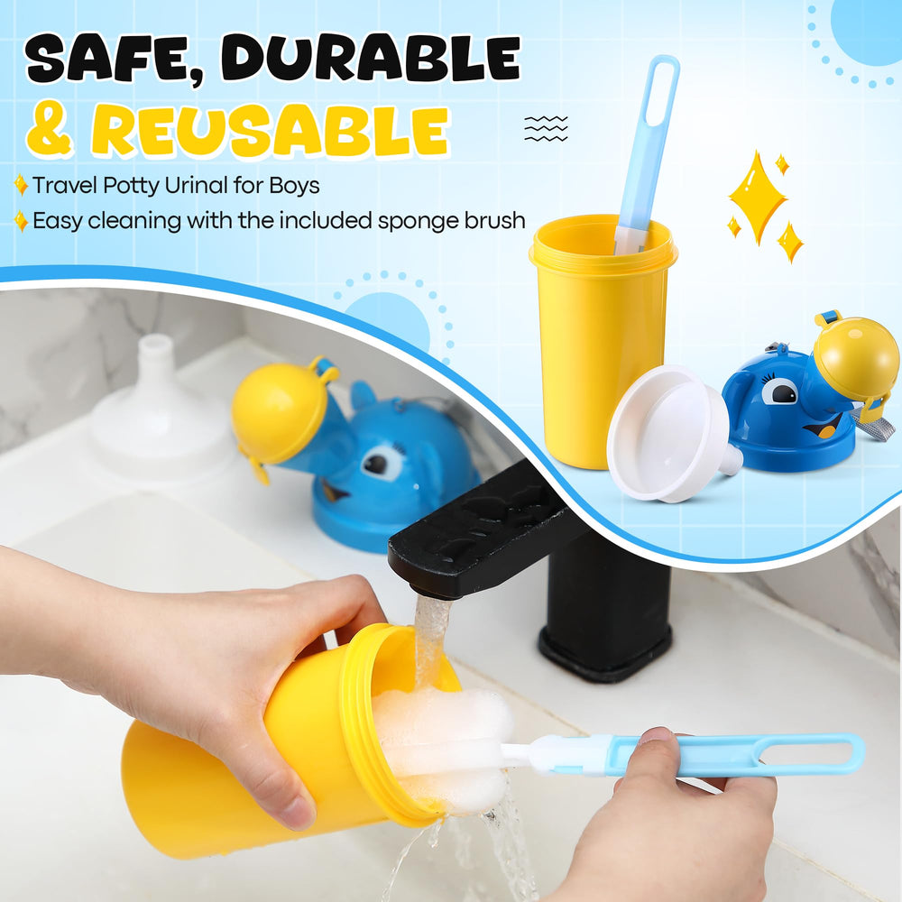 Saillong travel friendly urinal fits easily in backpacks for road trips.