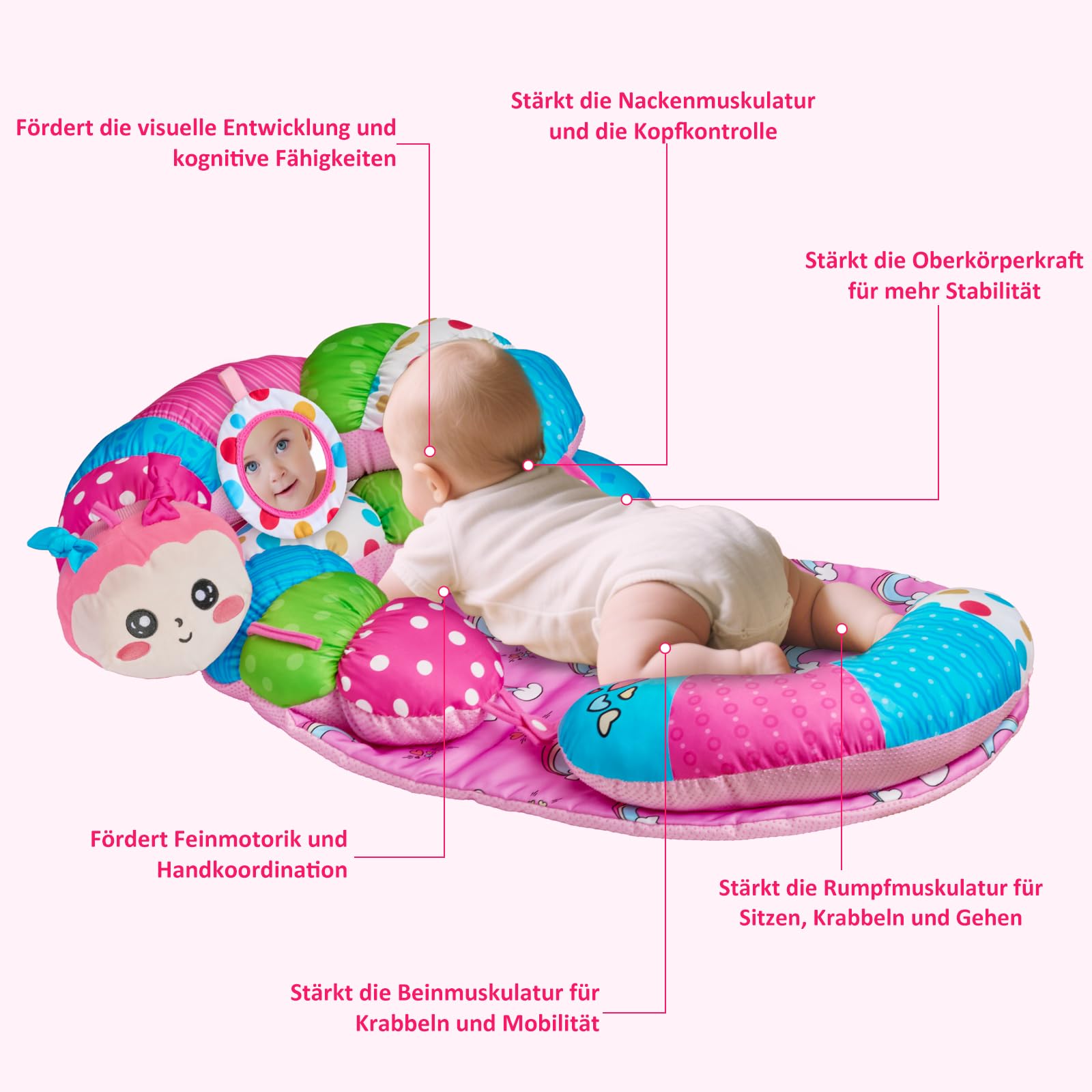 Non-slip SAIMAND playmat grips floors securely for safe play
