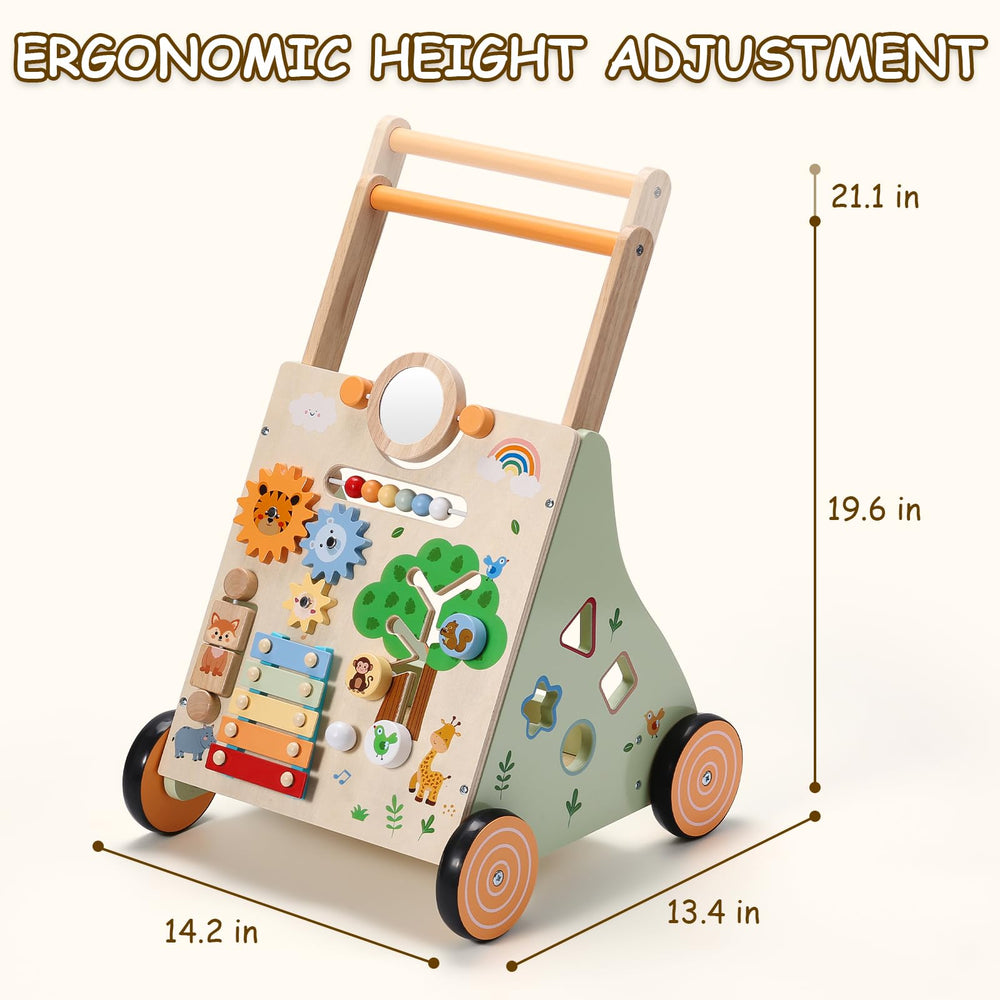Animal-themed design delights babies during practice and playtime.