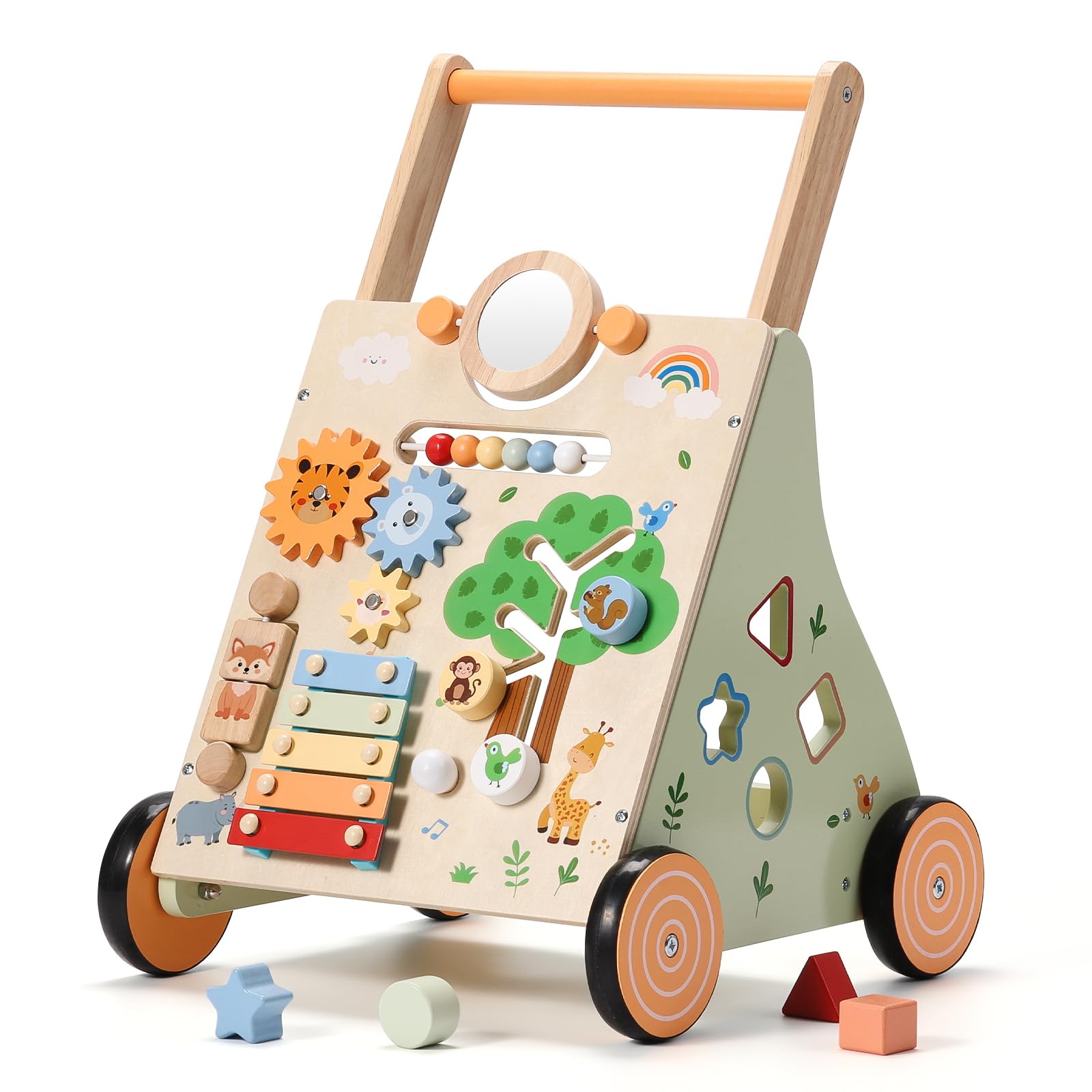 Built from natural hardwood that withstands everyday toddler fun.