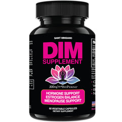 Saint Mingiano DIM 300mg bottle for easy daily hormone support.