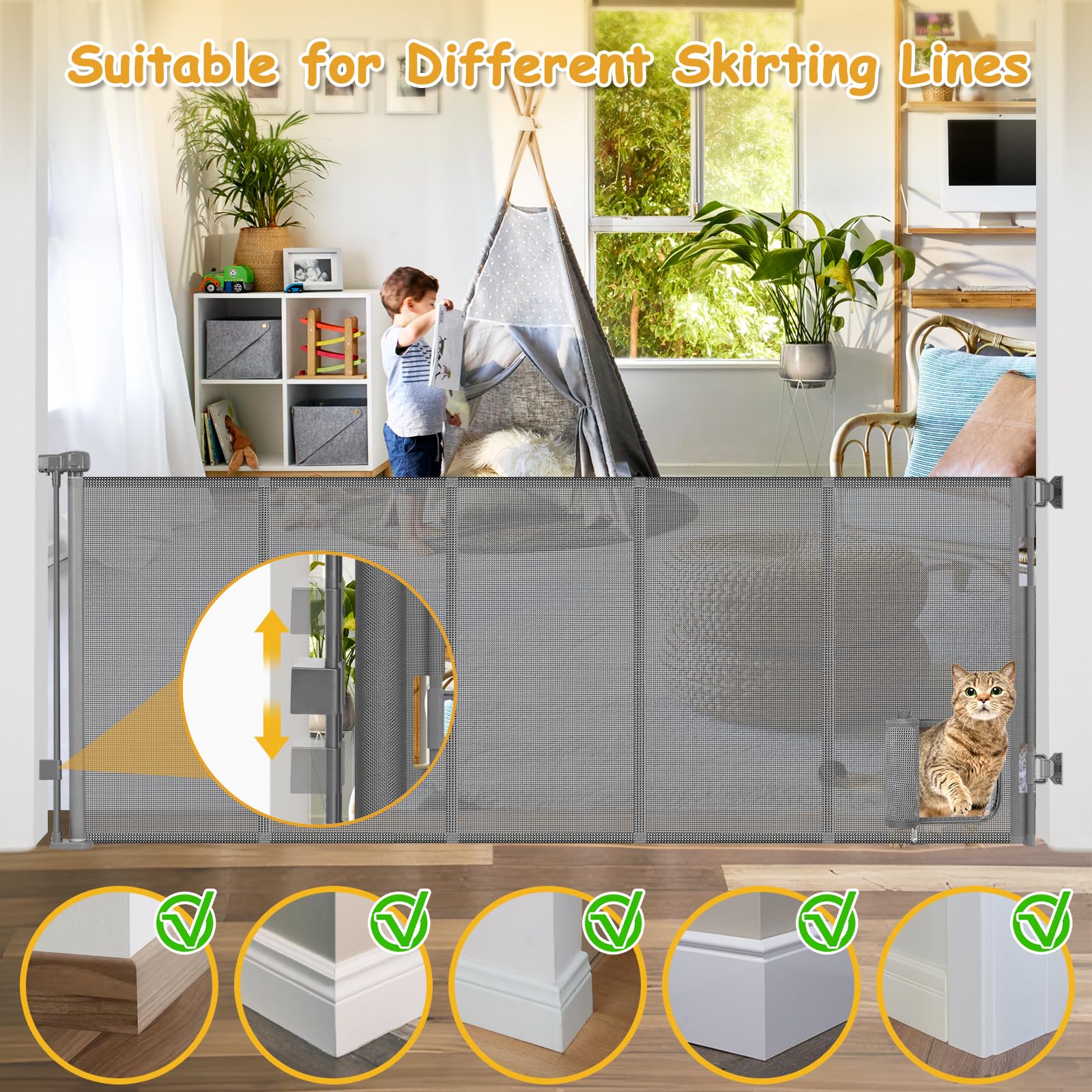 Sair Pet durable PVC material resists scratches from pets