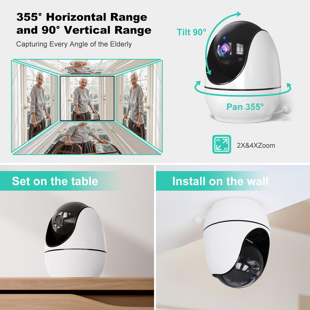 Sair pet elderly monitor 5-inch screen supports clear, steady viewing.