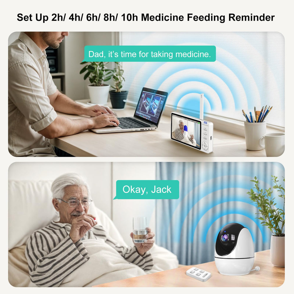 Sair pet elderly monitor medicine reminder supports timely med schedules.