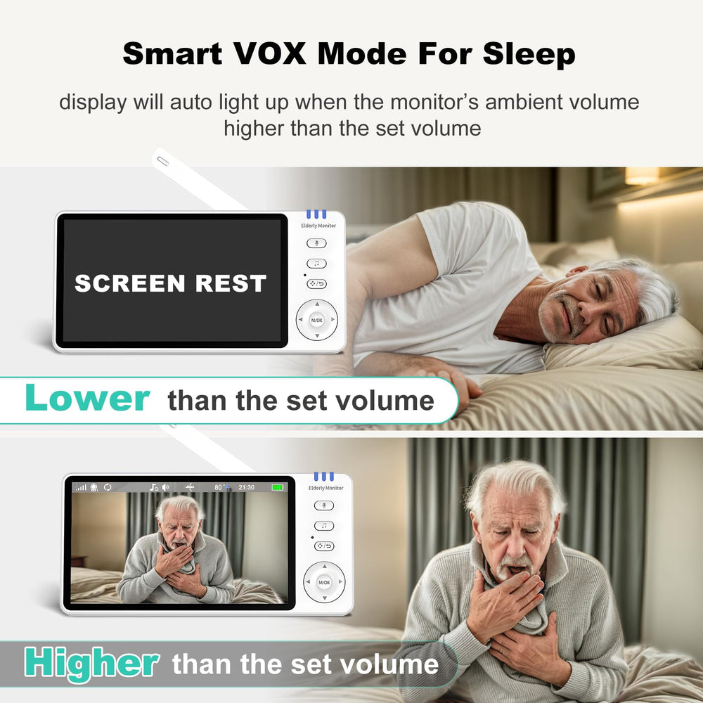 Sair pet elderly monitor infrared night vision for clear nighttime visibility.
